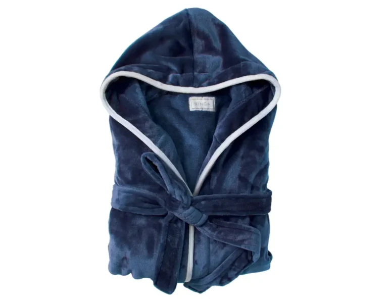 Comfortable microfibre promotional bathrobe with digital print
