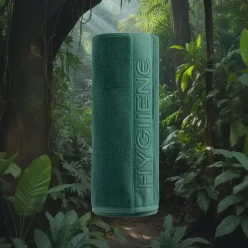 Quick-drying towel with embossing - premium print