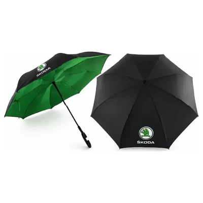 Umbrella with printed Skoda logo